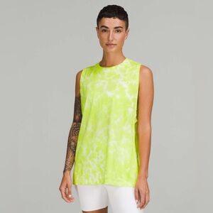 lululemon athletica Lime Tie-Dye Tank Top